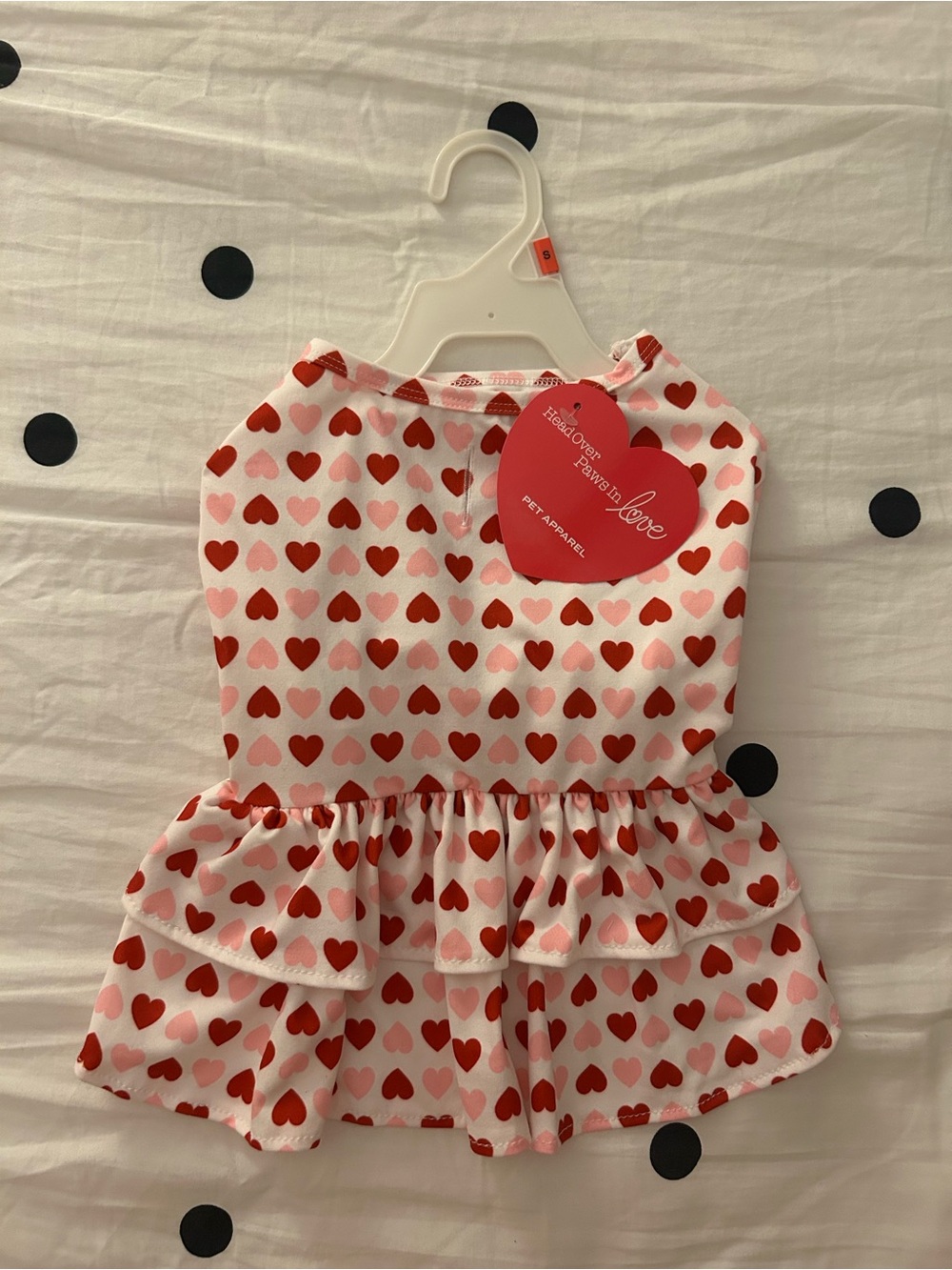 Heart Print Pet Dress 🩷❤️